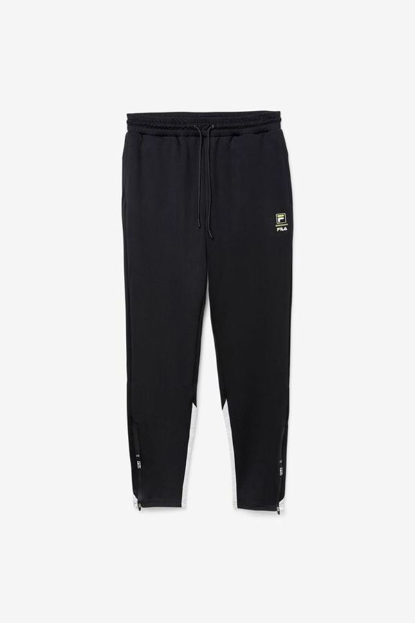 Pantalones Fila Hombre Negras / Gris Claro - Basset Tech - España 860143HYZ